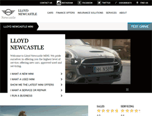 Tablet Screenshot of lloydnewcastlemini.co.uk